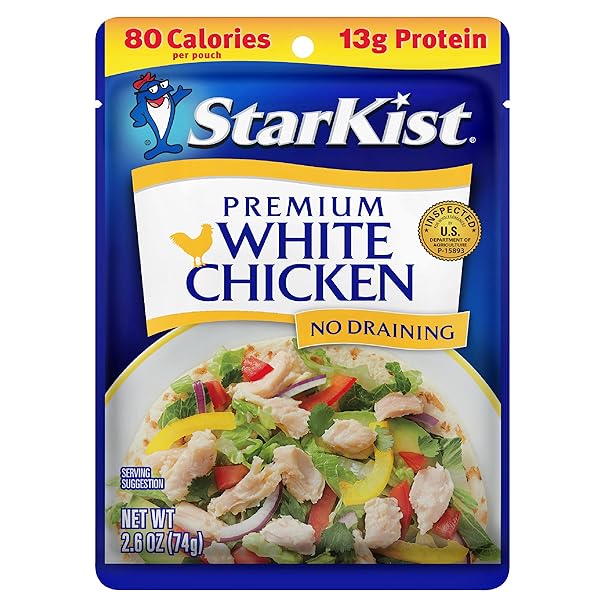 STARKIST PREMIUM WHITE CHICKEN – 2.6 OZ POUCH...