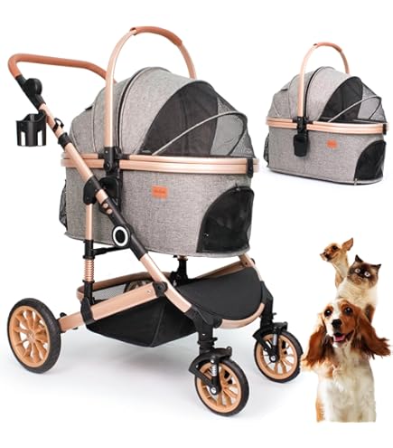Pet Stroller Liner Mat Pad – Removable & Washable, 3-Piece Set For Small Dogs & Cats (No Stroller)