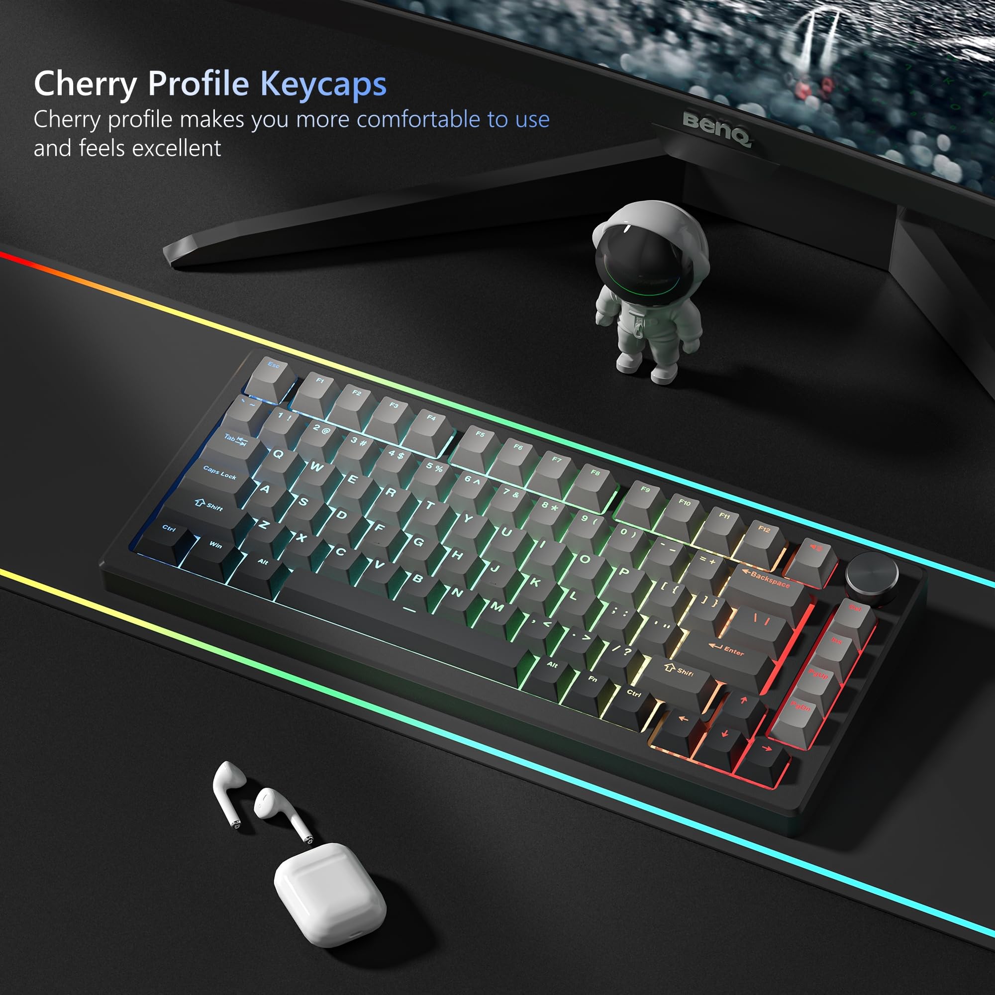 Mua Womier Shine Through PBT Keycaps 60 75 100 Percent Cherry Profile ...