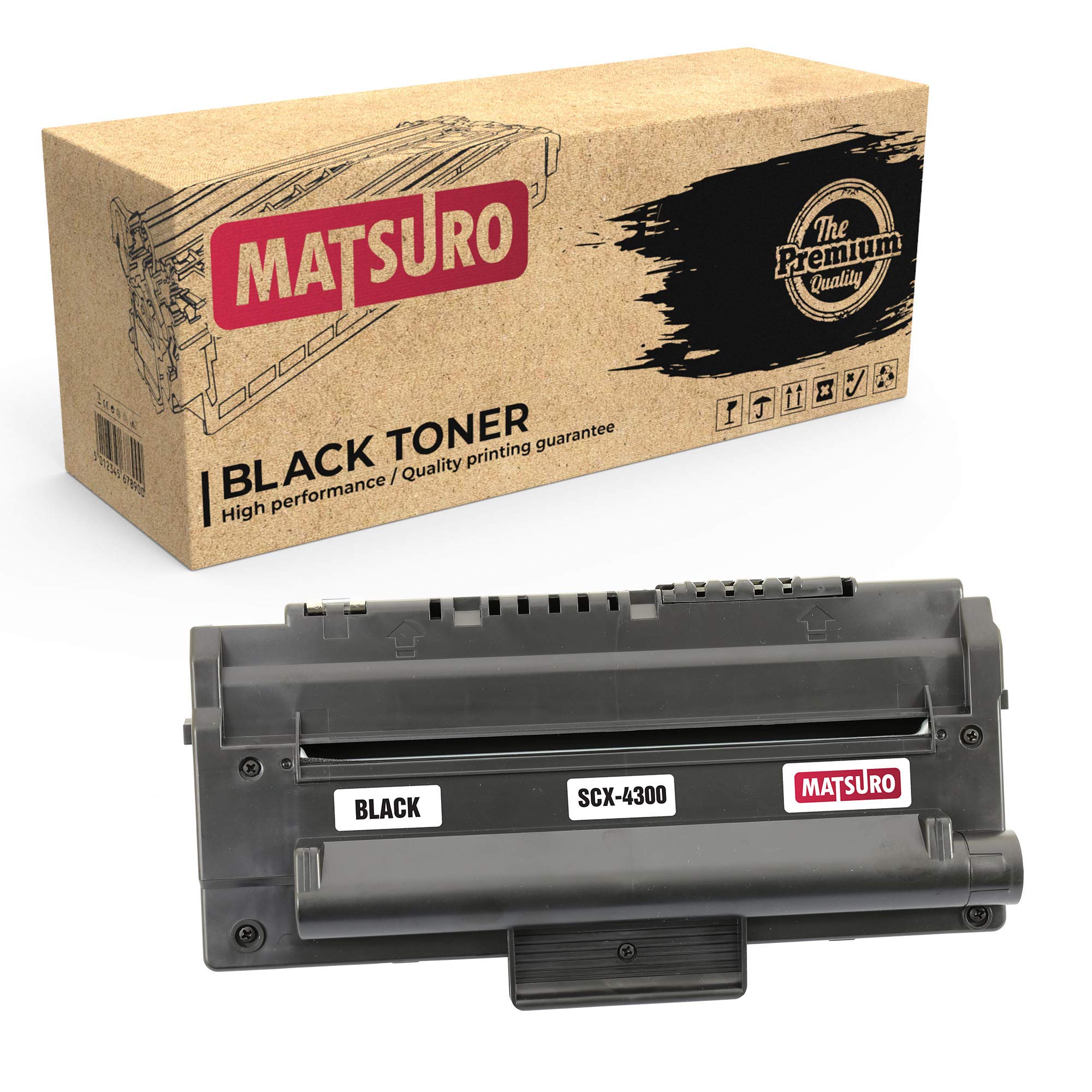 Matsuro Original | Compatible Toner Cartridge Replacement for SAMSUNG SCX-4300 (1 BLACK)