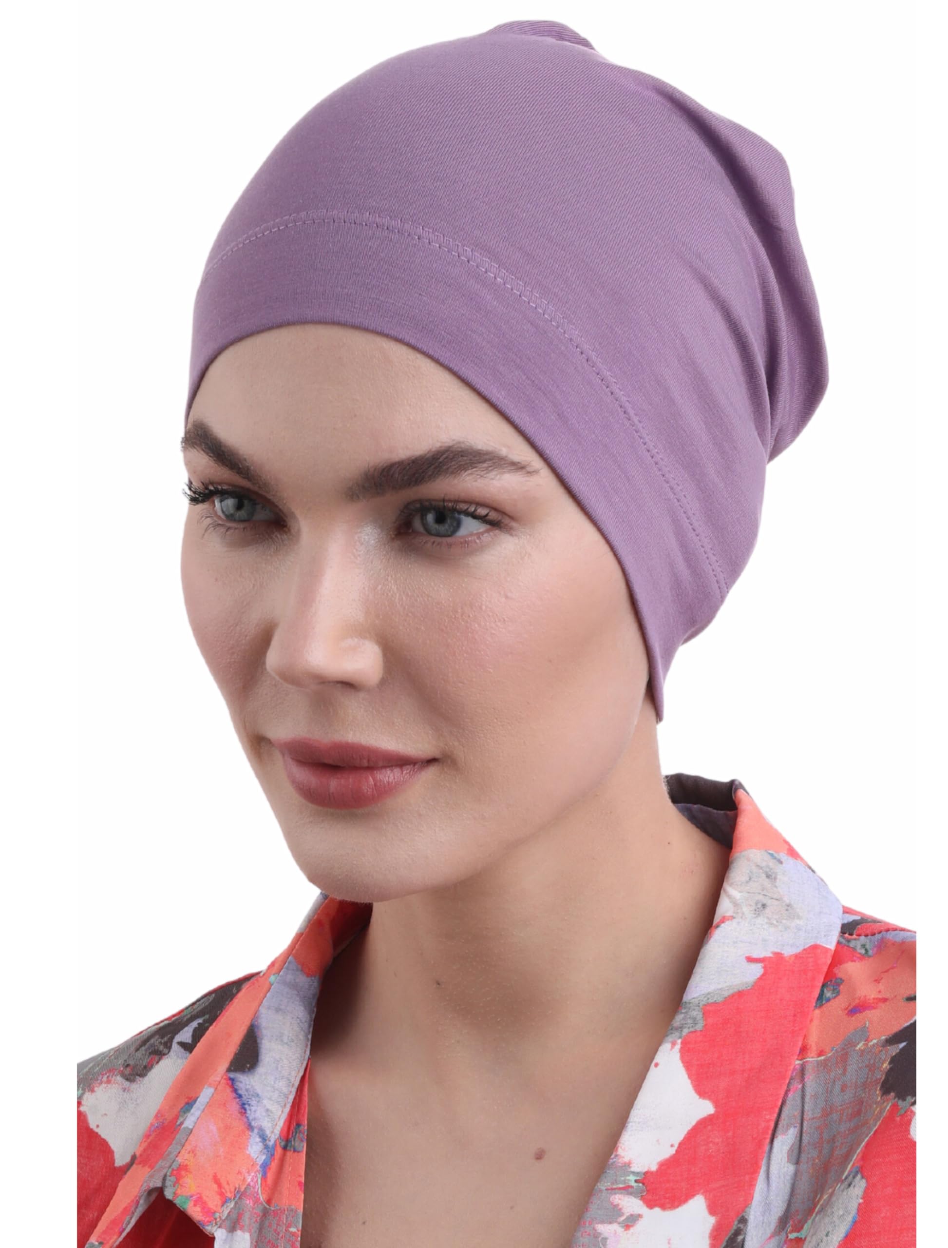 Deresina Bamboo Chemo Headwear for Women & Men – Ultra-Soft, Lightweight, Breathable Sleep Cap, Alopecia and Hair Loss Beanie (Lavender - One Size) — image 1