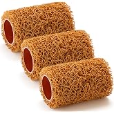3 Pcs 4 Inch Textured Paint Roller Set, Small Textured Roller for Painting | Textured Popcorn Ceiling Roller for Walls, Paint Roller for Home Improvement Paint Supplies Tan