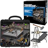 Deluxe Carrying Case With Accessories for Wrestling Action Figures | Travel Case Holds 4 Wrestling Figures Plus an Accessory Tray with 5 Match Accessories Included