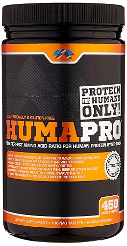 ALR Industries Humapro Tabs, Protein Matrix Formulated for Humans, Waste Less. Gain Lean Muscle, 1087mg, 450 Tabs