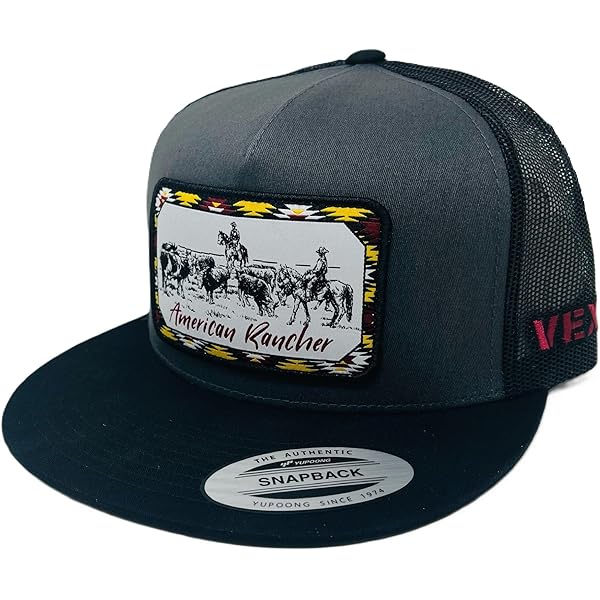Lost Calf 3d Logo Black Cow Print Hats Cap Design Lost Calf Brim