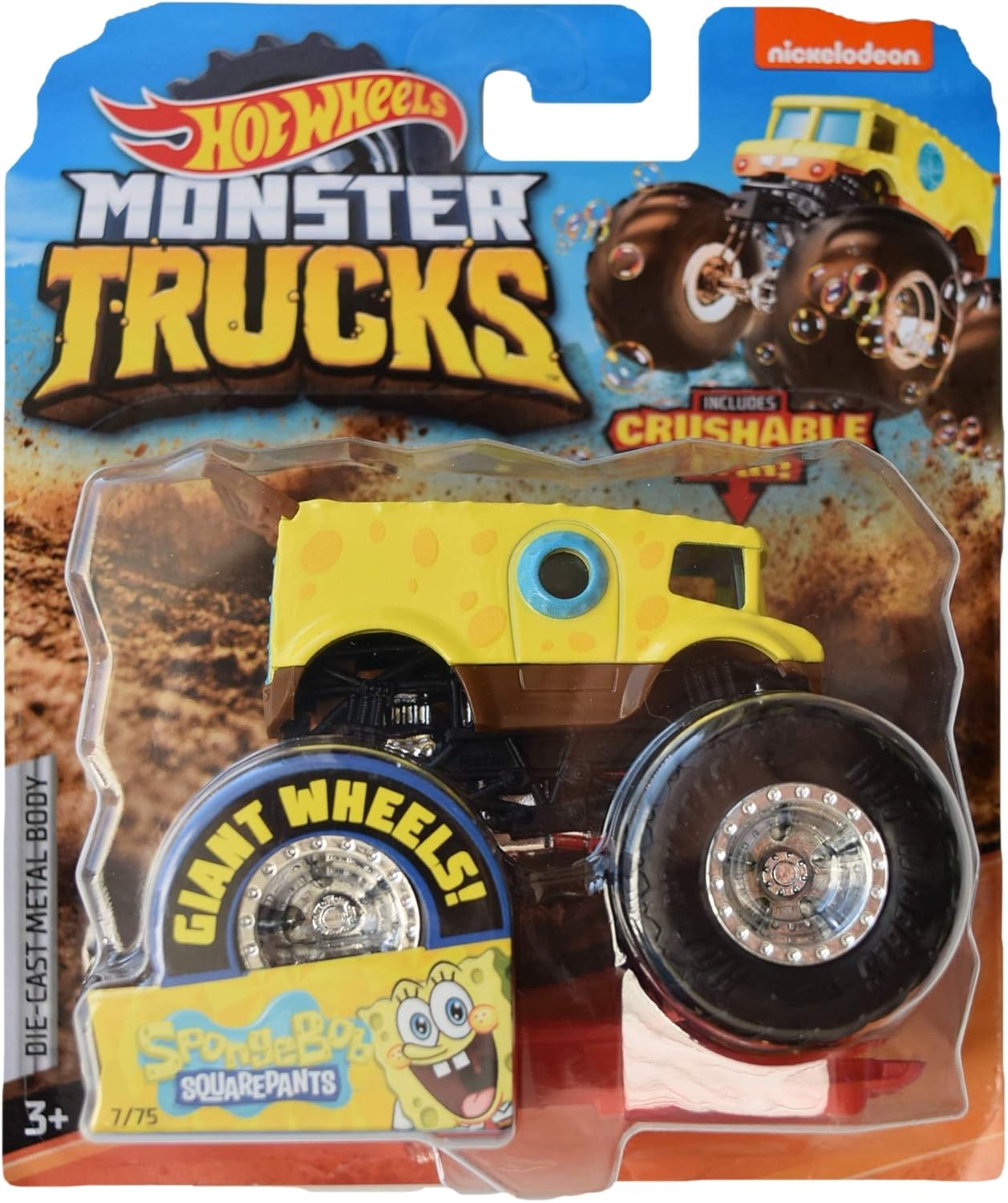hot wheels monster truck spongebob