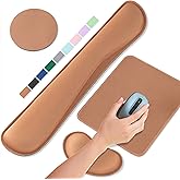 ABRONDA Office Ergonomic Memory Foam Computer Mouse and Keyboard Wrist Rest pad Support Carpal Tunnel, Wrist Rest for Keyboard and Mouse, Wrist Support Set
