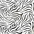 DHHOUSE Peel and Stick Zebra Wallpaper,Removable Zebra Contact Paper (17.72in x 118in, Zebra Pattern)