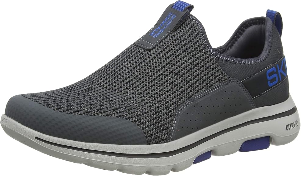 skechers mens grey trainers