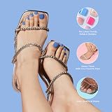 KISS Salon Acrylic FN Toenail Walk Away 24 Count Brand Kiss New York view 3