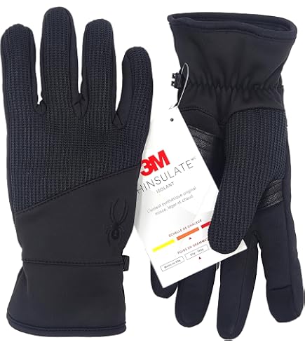 Amazon.com : Spyder Mens Work Gloves Black X-Small : Clothing