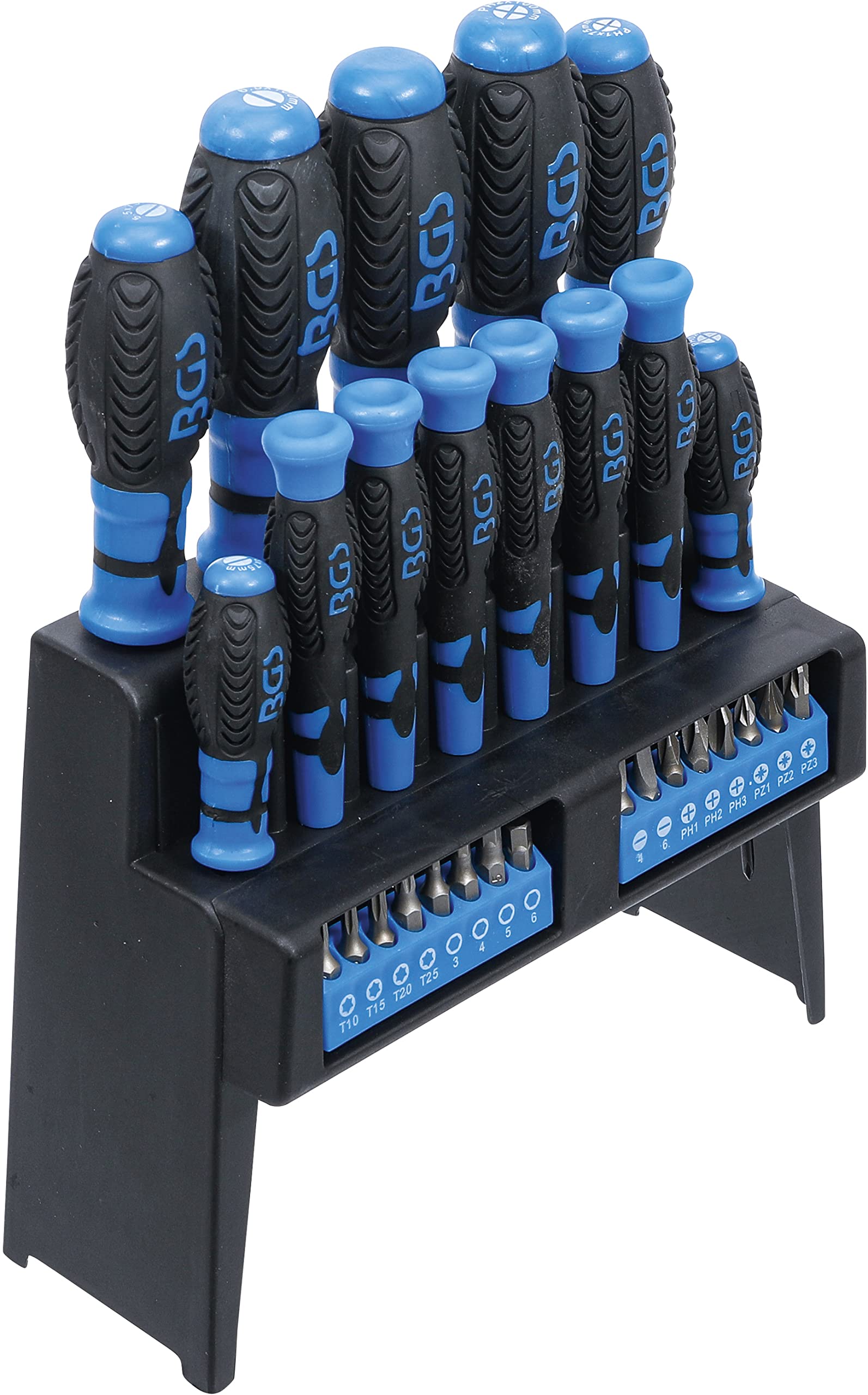 BGS 6825 | Screwdriver Set | with Bit Assortment | in a Plastic Stand | 29 pcs.