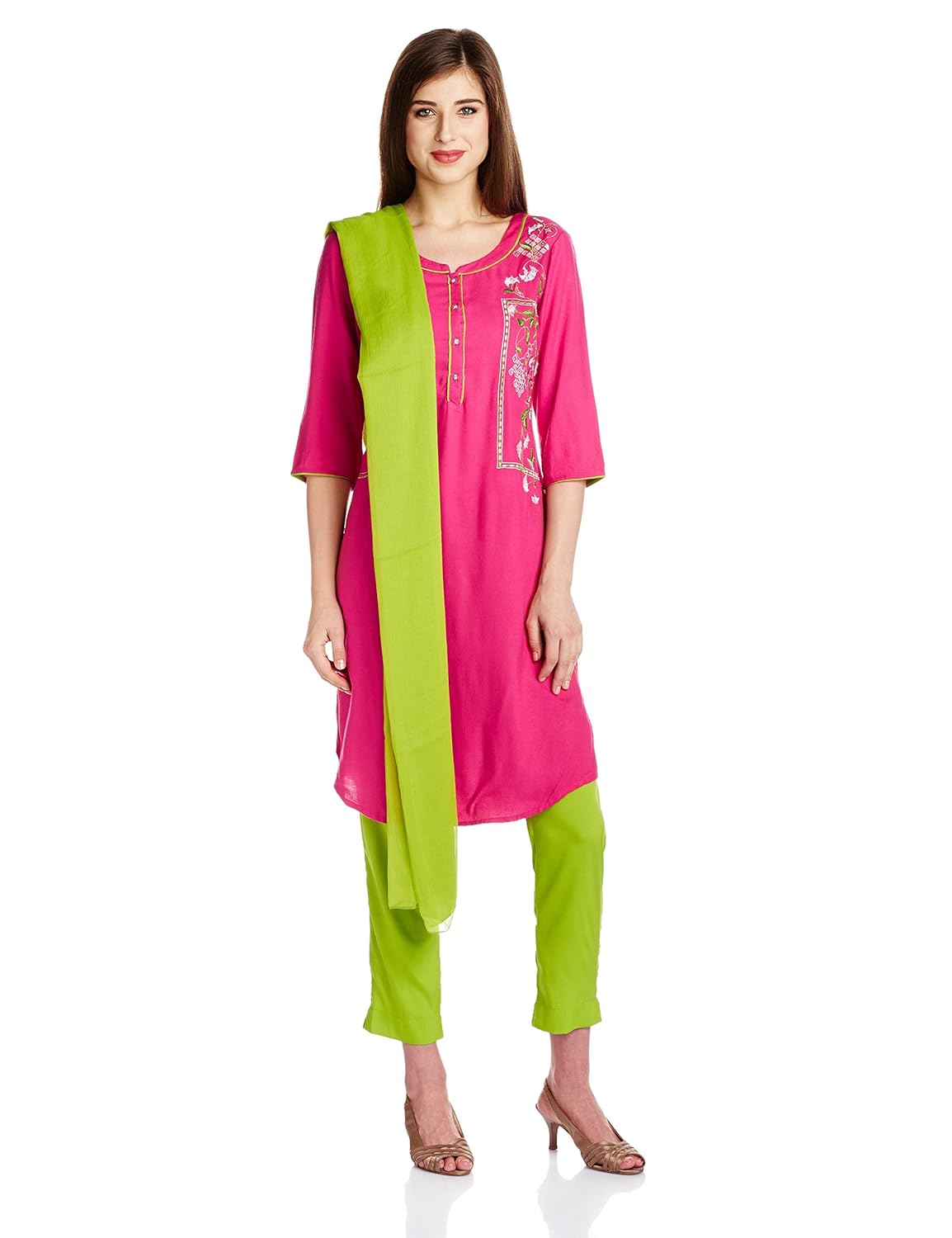 aurelia women's straight salwar suit