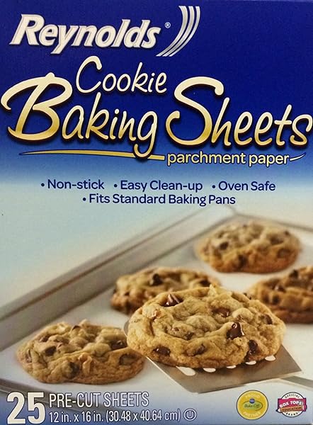 REYNOLDS CONSUMER COOKIE BAKING SHEETS NON-STICK PARCHMENT PAPER, 25 COUNT