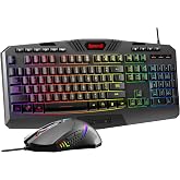 Redragon S101-3 PRO Gaming Keyboard and Mouse, RGB Backlit Programmable Keyboard Mouse with Software, Independent Macro Record Keys, Value Combo Set, New Update Version