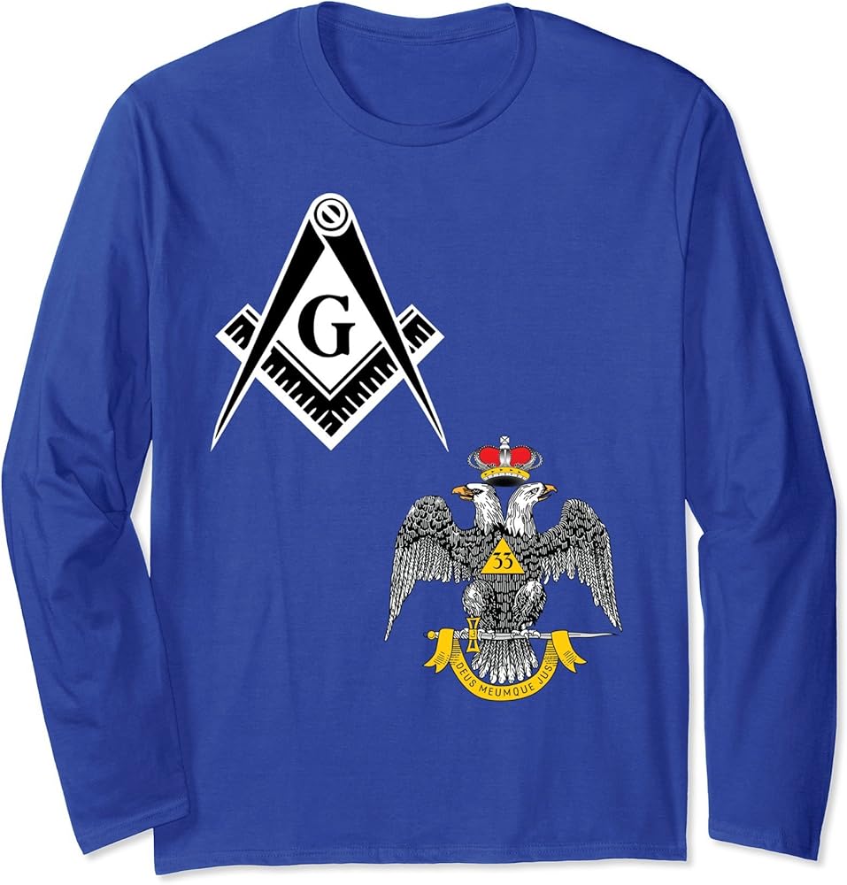 High Quality 33rd Degree Mason Split Long Shirt Scottish Rite Masonic