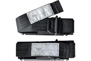 SQHYBAG 2-Pack Tactical Tourniquet Metal Twisting Rod Gen 4 Medical Solutions 1.5” Compression Band for Bleeding Control First Aid Medical- Black