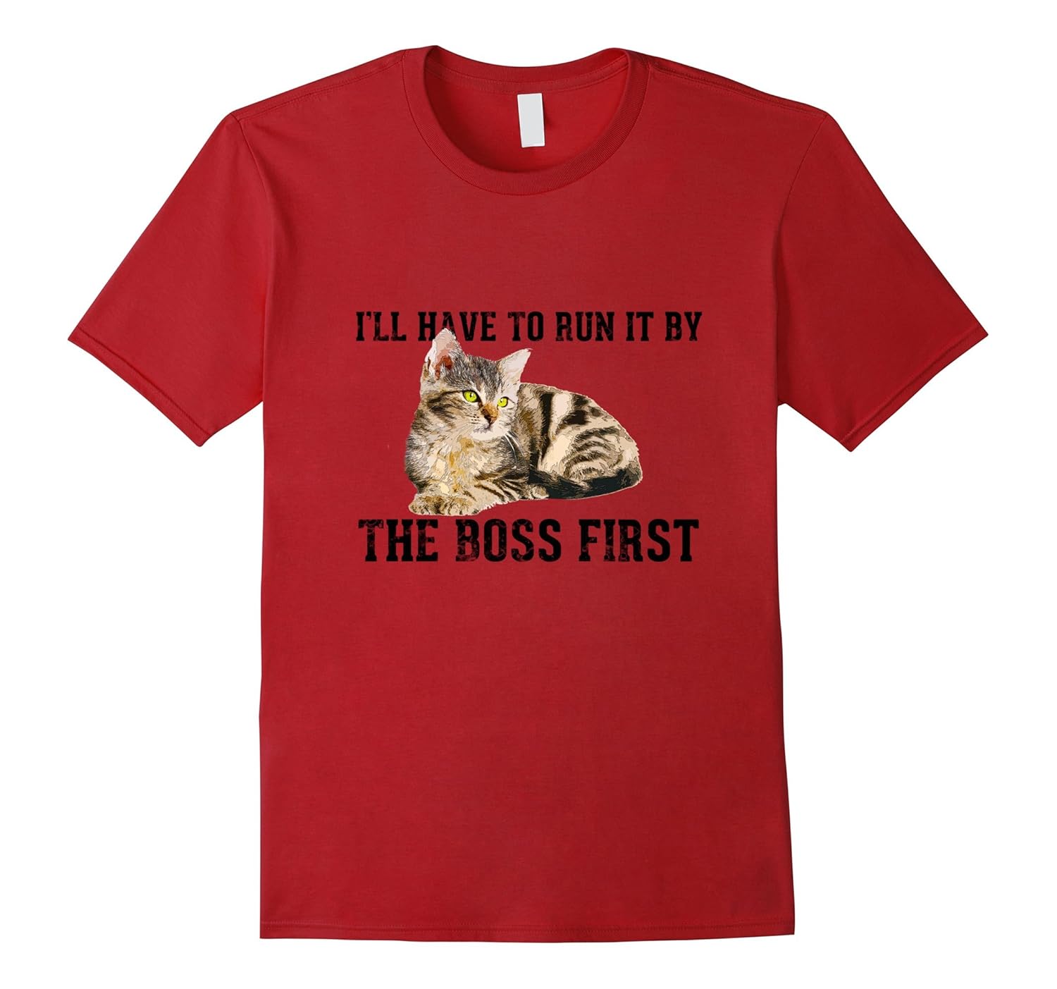 Cat Boss Graphic Tee for crazy cat people-Rose