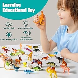 JOYIN 69Pcs Small Animal Figures, Assorted Mini