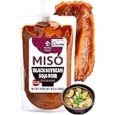 YAMASAN KYOTO UJI Awase Miso Paste, Handmade Japanese Miso with Black Soybeans & Rice Koji, Naturally Fermented, Gluten-Free,
