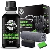[Upgraded 100ml] UV Graphene Ceramic Coating - 10H Ceramic Coating for Cars-5+ Years Protection, Hydrophobic, Scratch & UV Resistant, High Gloss Finish - Professional-Grade Car Detailing Kit