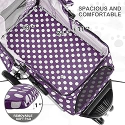 MoNiBloom 3 Wheels Pet Dog Cat Stroller for Small