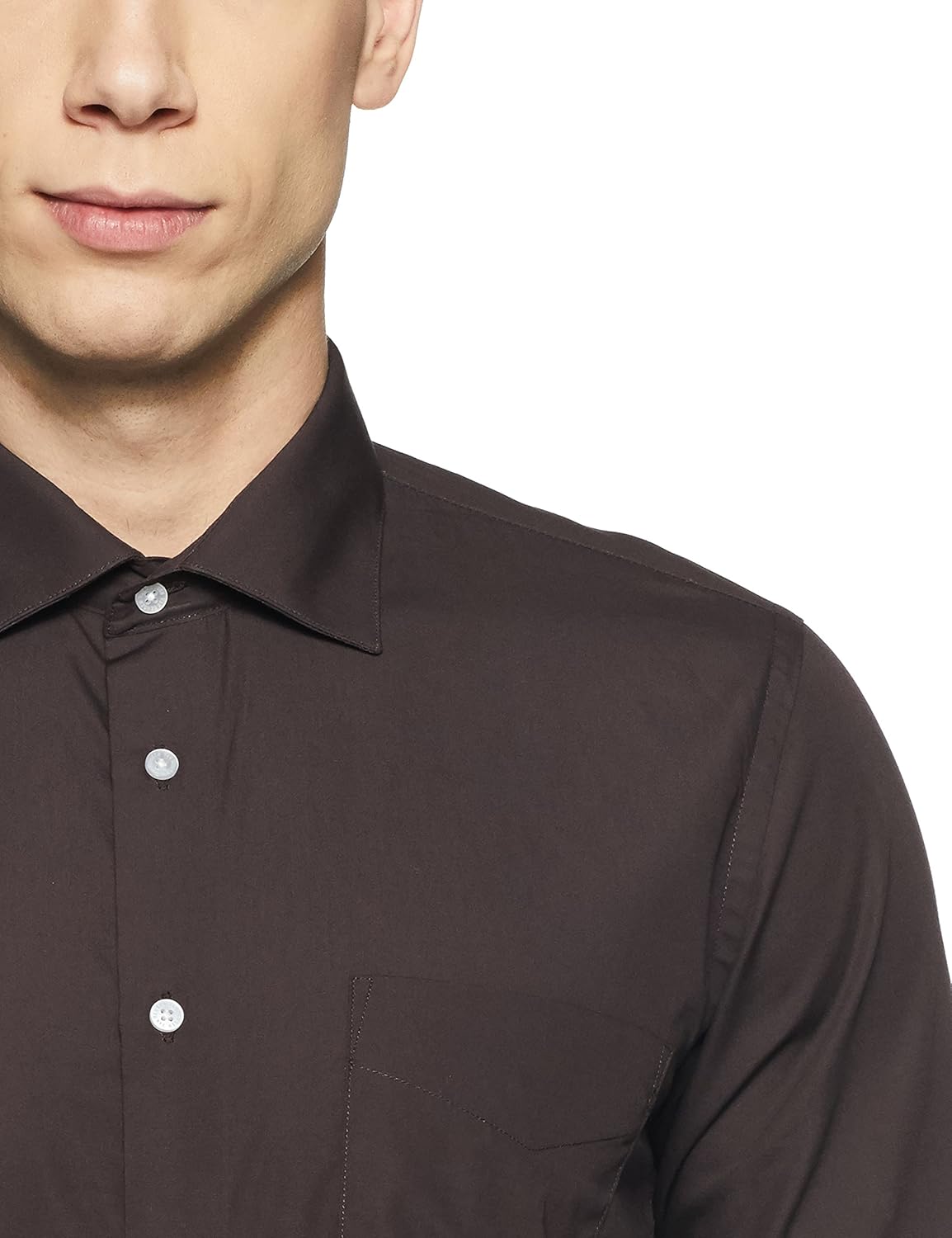 van heusen men's solid slim fit formal shirt