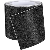 BESPORTBLE 1 Roll of Mini Road Model, Realistic Street Adornment for Micro Landscape Craft Decor, Black Asphalt Sticker, 5m/196.85in Long, Road Tape for Toy Cars Race Track Diorama Layout