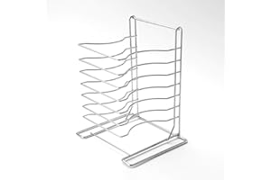American Metalcraft 19107 Pizza Rack, 7 Tier, 15" Height, 10" Width, 12" Length
