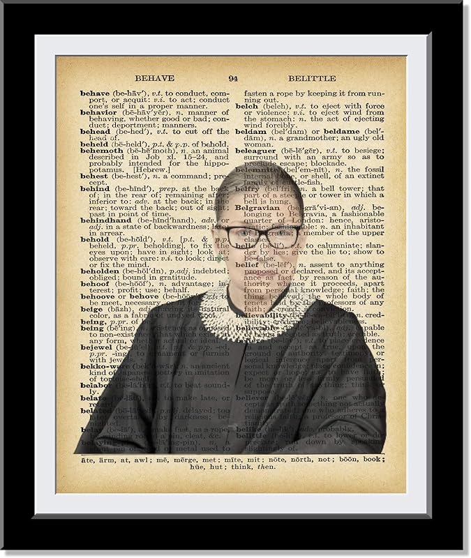 RBG Poster Wall Decor Print - Ruth Bader Ginsburg Gifts as Dictionary Wall Art Print - Great Gift for Her - Gifts for attorney or Lawyers | 8 x 10 Unframed…