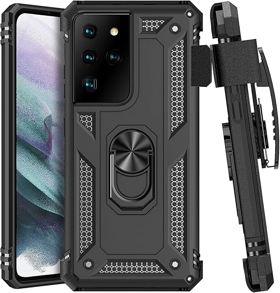 Galaxy S21 Ultra Case Belt Clip Holster Phone Case for Samsung S21