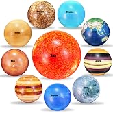 10PCS Solar System Planet Stress Balls,Stress Relief Planets Balls Educational Toys,Anti Stress Solar Educational Balls for Adults,Kids Early Study,Party Game,Birthday Gifts Prize
