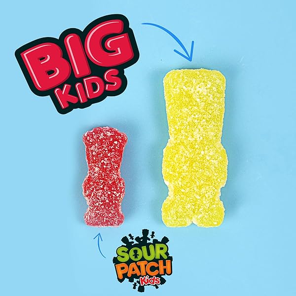 SOUR PATCH KIDS BIG KIDS SOFT & CHEWY CANDY, EASTER CANDY, 2.1 OZ TUBE