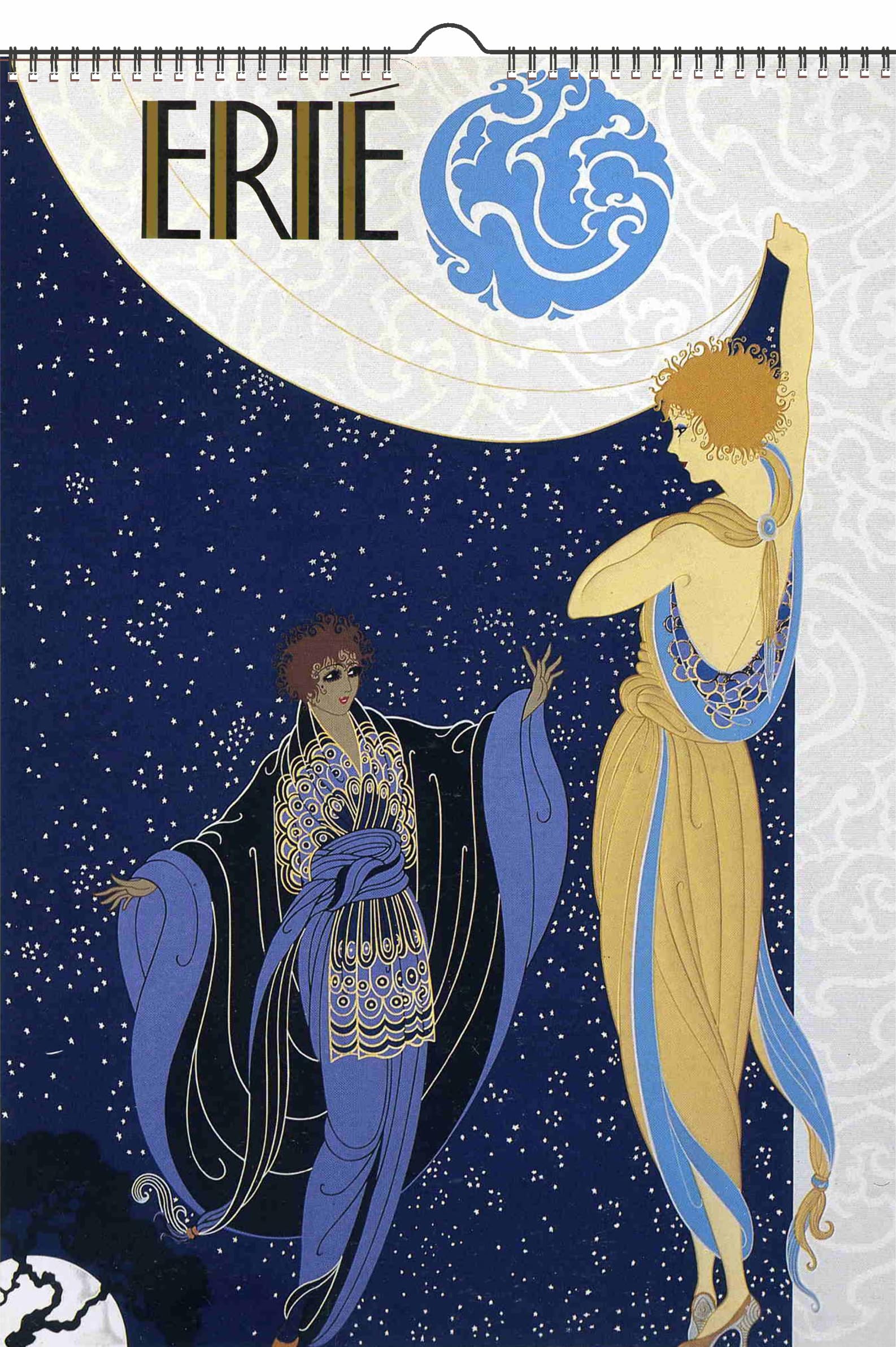 Photo 1 of 2026 Wall Calendar [12 pages 8"x12"] Erte Art Deco Illustration Fine Artwork Vintage Poster M-651