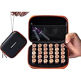 30 Slots, Peptide Vial Case for Fridge, Fits 1-3ml Vials for Peptide, Insulin and GLP-1 Storage, with Hand Strap and Logo, Bl