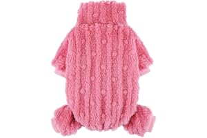 WANSOMMY Dog Sweaters for Small Dogs Girl Chihuahua Clothes Puppy Clothes Extra Small Dog Sweater Dog Warm Clothes Dog Christmas Outfit Girl Dog Sweater Car Sweater (XX-Small)