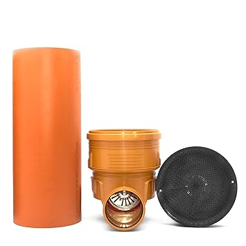 KG Schacht mit Rückstauklappe Rohr Deckel DN 400 Komplett SET Kontrollschacht