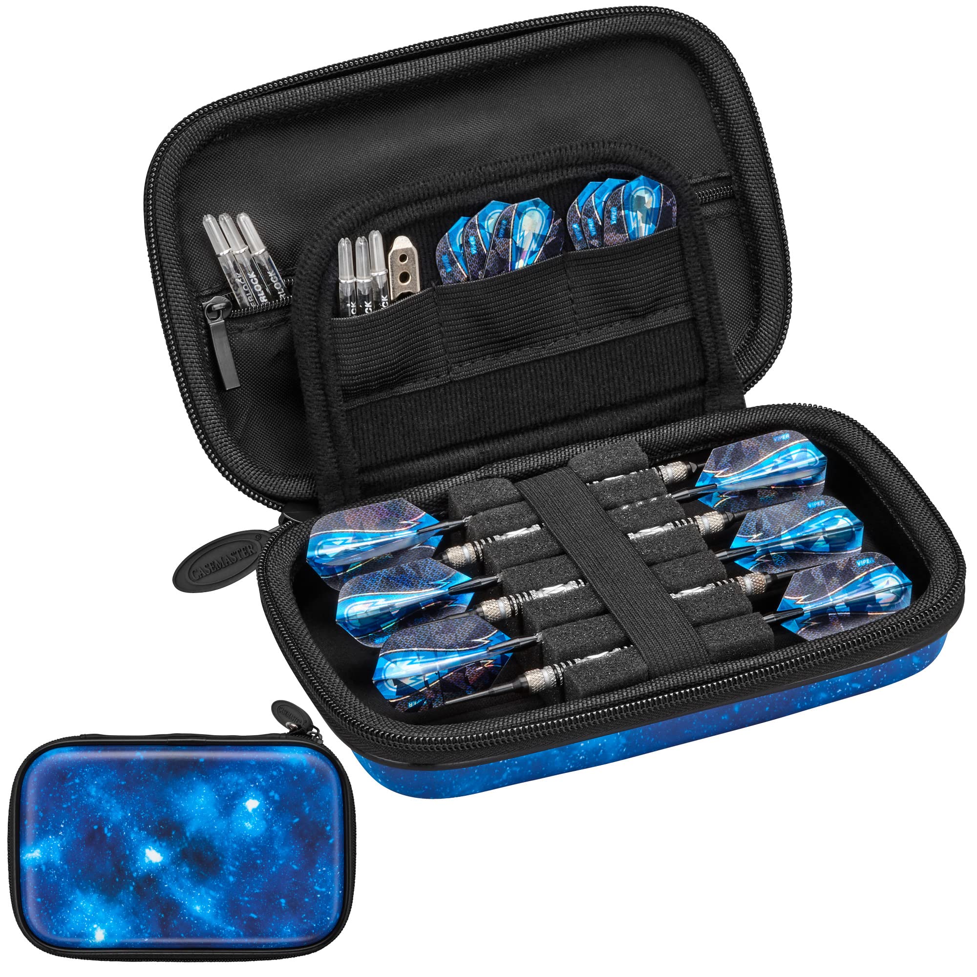 Casemaster Dart Case, Sentinel 6, Holds 6 Darts, Accessories, Impact & Water Resistant, Galaxy