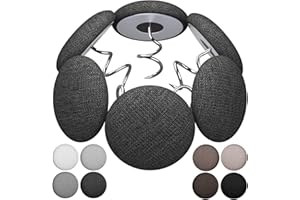 MAICOBI Bed Skirts Pins,Flax Covered Button Twist Pins,Sofa Cover Twist Pins,for Bed Skirts,Upholstery Pins,Armchair Caddies,Armrest Covers (12, Dark Gray)