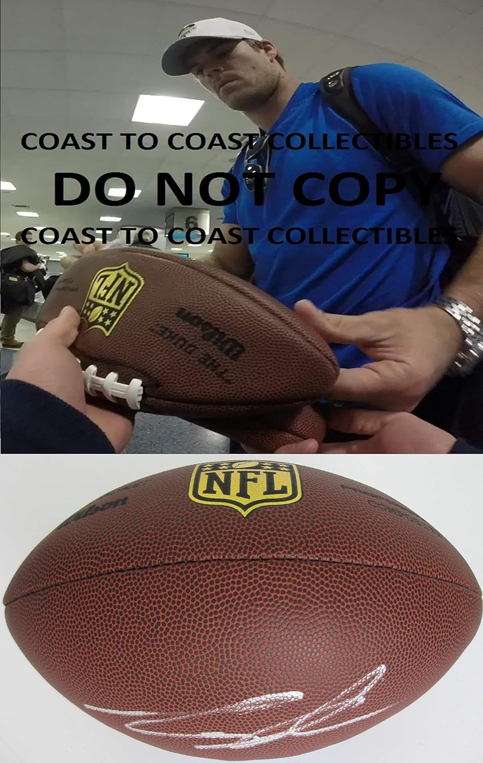 carolina panthers team autographed football