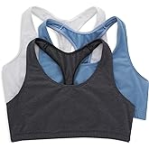 Hanes Women's Racerback Cotton T-Back Bralette (3 Pack)