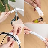 LIVAIA Self-Closing Cable Duct White 12-20mm x 3m Desk Cable Management view 6