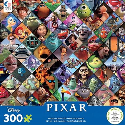 Amazon Com Ceaco Disney Pixar Movies 300 Piece Puzzle Over Sized Pieces Toys Games