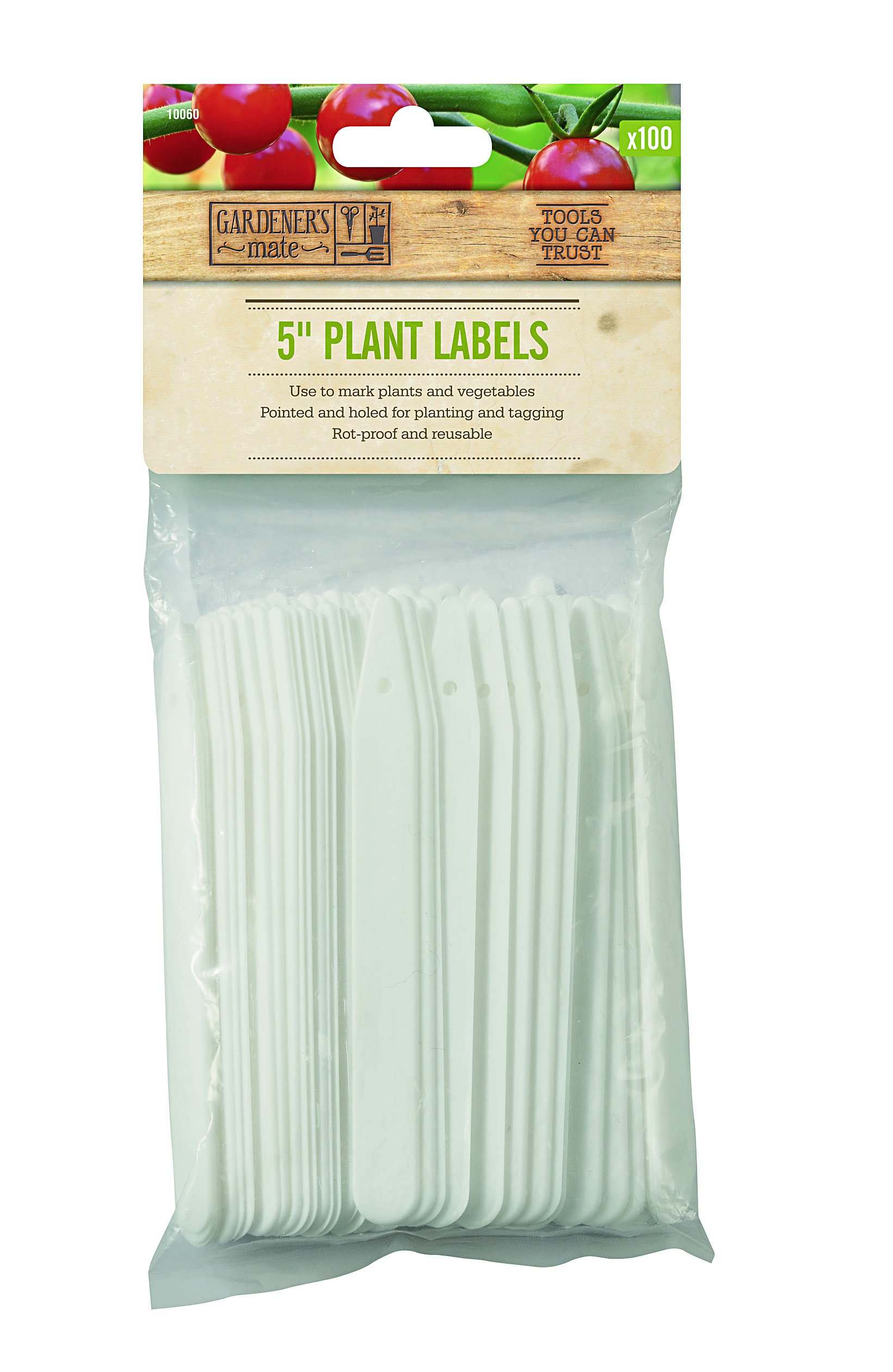 Gardener's Mate 10060 Plant Labels, Multi-Colour, 5-Inch