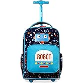 J World New York Sparkle Rolling Backpack