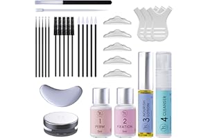 BLOOMORA Lash Lift Kit, Beginner/Professional Lash Lamination Kit, Safe & Effective Eyelash Lift, Lasts 6-8 Weeks, 15 Applications, DIY Perm - Includes Instructions - LK2
