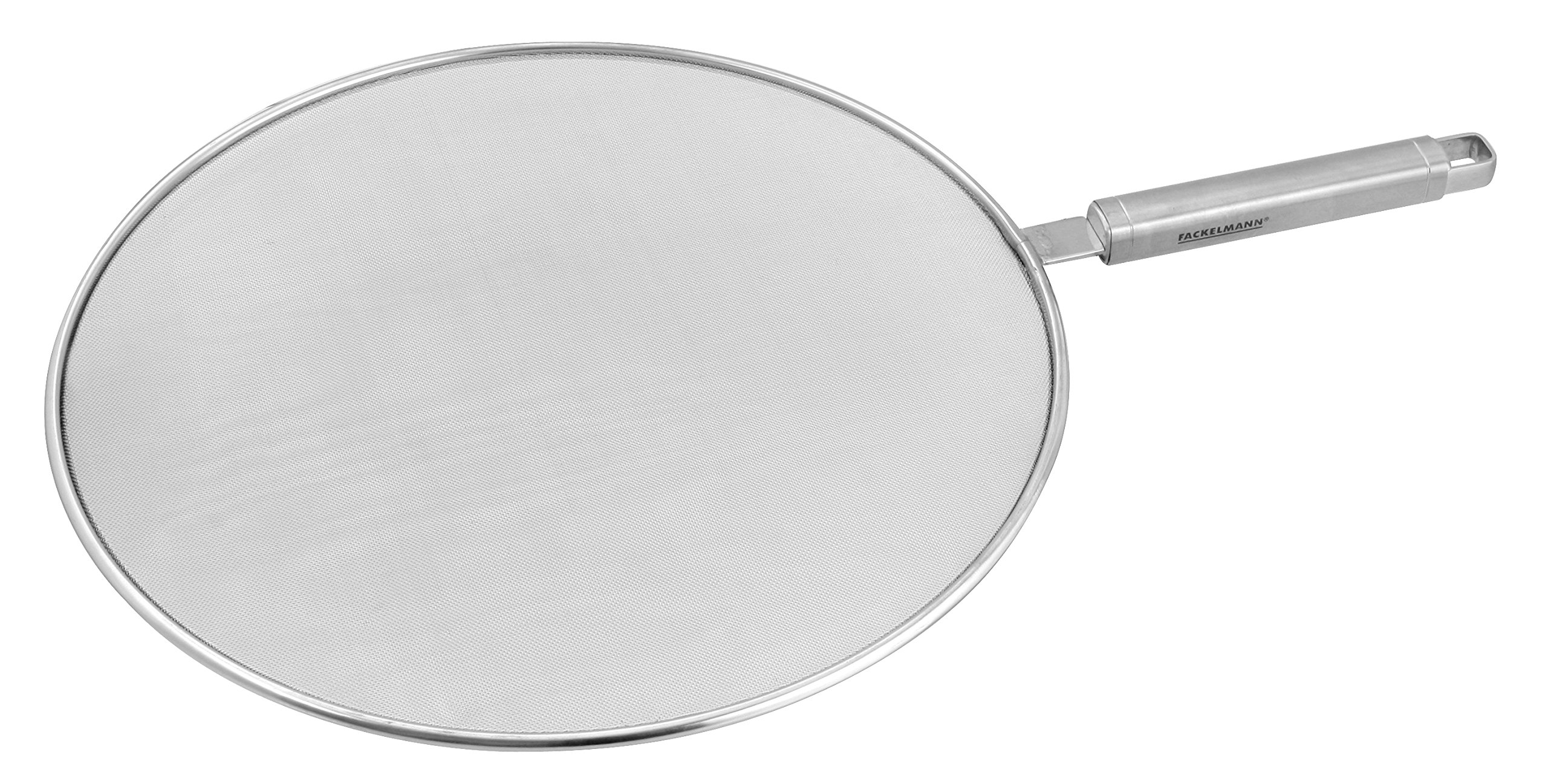 Fackelmann "Via Montenapoleone Splatter Screen, Silver, 11.5-Inch