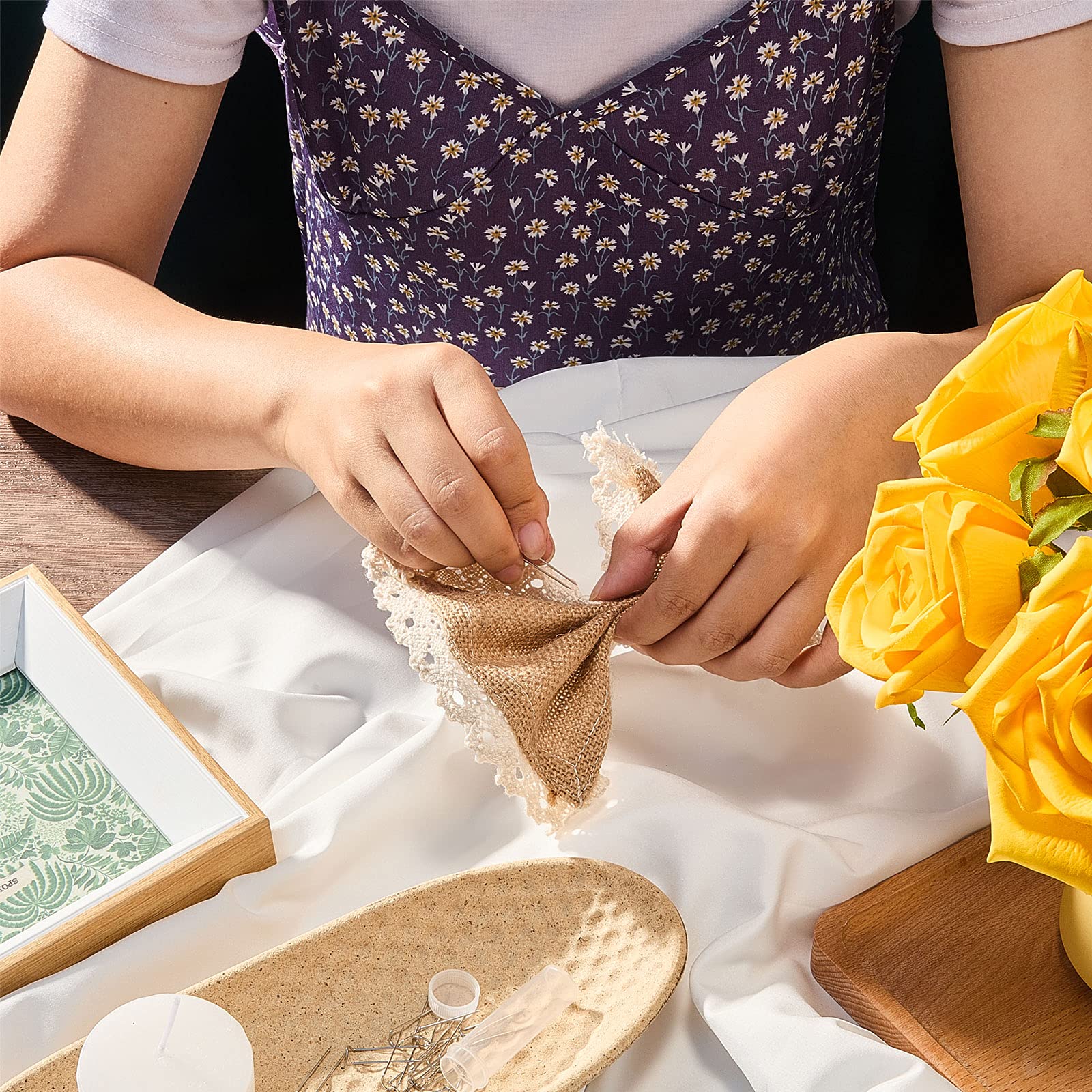 MTLEE 200 Pieces Fork Pins for Quilting Sewing Double Needlecraft Blocking Stainless Steel U-pins for DIY Sewing Jewelry Craft Making, 0.91 x 0.2 Inch(Classic,Silver)