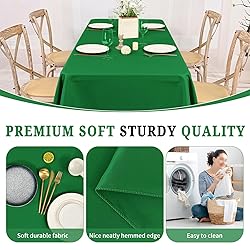 Pesonlook 12 Pack Green Polyester Tablecloth-60 x