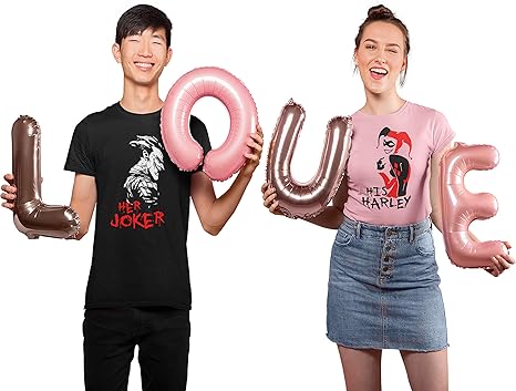 harley quinn and joker couple hoodies